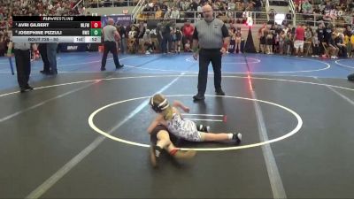 50 lbs Cons. Round 1 - Avri Gilbert, Wilmington Ladies Freestyle Wr vs Josephine Pizzuli, Rogue Wrestling Club