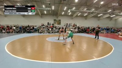 144 lbs Cons. Round 3 - Austin Hall, Fort Morgan vs Sawyer Rees, Doherty
