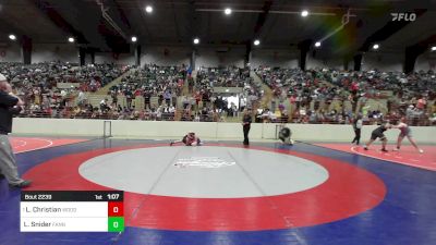 150 lbs Semifinal - Logan Christian, Woodstock City Wrestling vs Luke Snider, Fannin Rowdy Rebels Wrestling