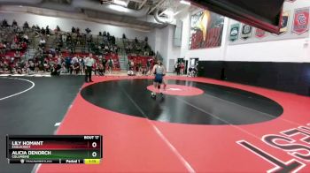 110 lbs Champ. Round 1 - Alicia Denorch, Columbine vs Lily Homant, Eaglecrest