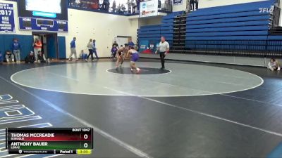 157 lbs Quarterfinal - Anthony Bauer, Loras vs Thomas McCreadie, Dubuque