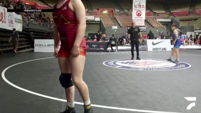 Cons. Round 5 - Isabella Frost, Northview High School Wrestling vs Kayliegh Feranandez