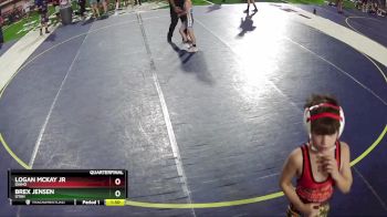 75 lbs Quarterfinal - Brex Jensen, Utah vs Logan McKay Jr, Idaho