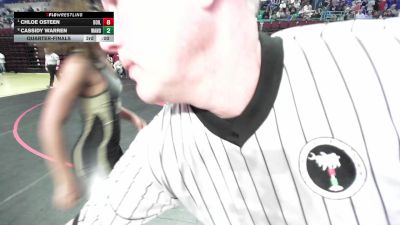 110 lbs Quarterfinal - Madi Beck, Rock Hill vs Kymarielle Cleveland, Manning