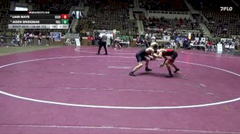 1A-4A 132 5th Place Match - Liam Mays, Cleburne County vs Aiden Bridgman, Tallassee