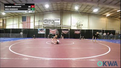 67 lbs Rr Rnd 3 - Delanie Wartchow, Shelton Wrestling Academy vs Heidi Robinson, Cabot Wrestling Club