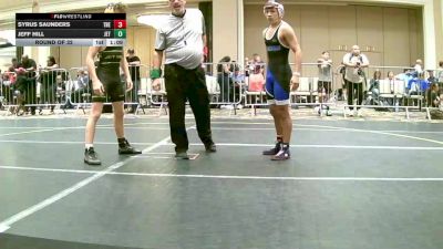 130 lbs Round Of 32 - Syrus Saunders, The Empire vs Jeff Hill, Jet House