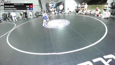 125 lbs Olivia Ortiz, KTWA-Kings-Tulare Wrestling Association vs Savannah Bell, IEWA - Inland Empire Wrestling Association