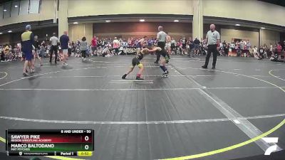 50 lbs Cons. Round 3 - Sawyer Pike, Region Wrestling Academy vs Marco Baltodano, Mat Psychos