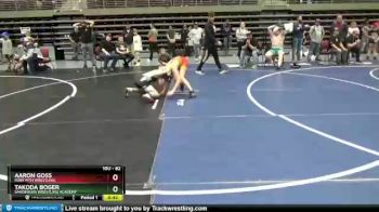 82 lbs 5th Place Match - Takoda Boger, Sanderson Wrestling Academy vs Aaron Goss, Ruby Mtn Wrestling