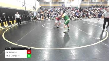 285 lbs Semifinal - Anthony Shivas, Derby/Oxford/Holy Cross vs Henry Santana-Liriano, New London