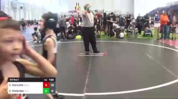 52 lbs Rr Rnd 1 - Cael Marcotte, Socal Grappling Club vs Zander Melendez, Pride WC