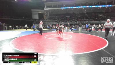 140 lbs Semifinal - Kate Luzuriaga, Del Oro vs Natalin Hout, Chavez