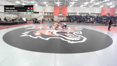 149 lbs Champ. Round 3 - Donovan Rail, Oswego State vs Will Allen, John Carroll