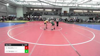 138 lbs Consi Of 8 #1 - Zackary Kanaitis, Rham vs Kevin Sevigny, Notre Dame-West Haven
