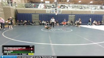 50 lbs Quarterfinal - Rex Ferrojavascript:g1MainMenuItem, Caldwell Wrestling Club vs Max Alves, 208 Badgers