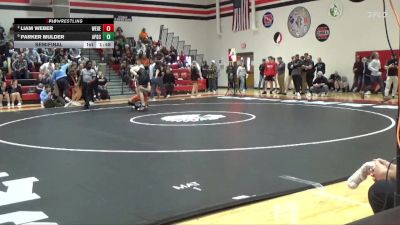 157 lbs Semifinal - Parker Mulder, AP-GC vs Liam Weber, West Delaware, Manchester