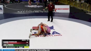 132 lbs Champ. Round 2 - Shea Dawson, Morro Bay Wrestling vs Daimen Rodriguez, California