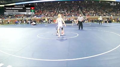 D2-106 lbs Champ. Round 1 - Dylan Nieuwenhuis, Plainwell HS vs Edward Smith, John Glenn HS (Bay City)
