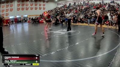 190 lbs Champ. Round 1 - Paul Tepley, Cuyahoga Valley Christian Academy vs Chuck Thomas, Perry