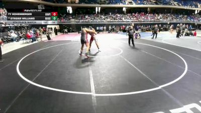 5A 285 lbs 5th Place Match - Strider Williams, Leander Rouse vs Ty Hohenberger, Grapevine