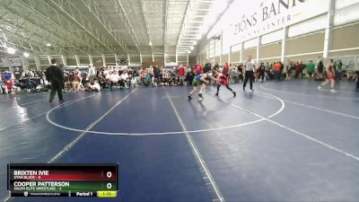 92 lbs Round 1 (4 Team) - Brixten Ivie, Utah Black vs Cooper Patterson, Salem Elite Wrestling