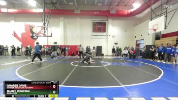 150 lbs Champ. Round 1 - Blaize Bowman, Bison Elite vs Amaree Davis, Warren Wrestling Academy