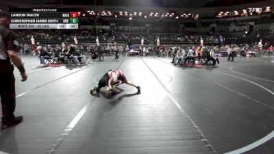 90 lbs Round Of 16 - Landon Walsh, Washington Twp vs Christopher James Keith, New Milford