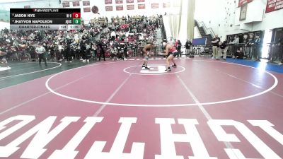 165 lbs Quarterfinal - Jason Nye, Whitman-Hanson vs Jhayvon Napoleon, Quincy Upper