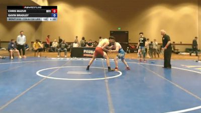 124.4-138 lbs Champ. Round 3 - Chris Mazur, Rochester Regional Training Center vs Gavin Bradley