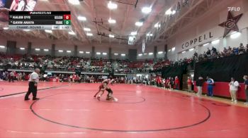 132 lbs Champ. Round 1 - Kaleb Dye, Keller Central vs Gavin Anaya, Franklin