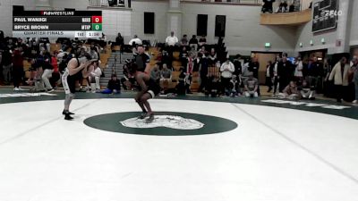 132 lbs Quarterfinal - Paul Wanjigi, North Andover vs Bryce Brown, Mt. Hope