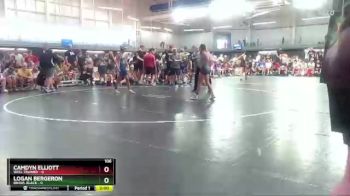 106 lbs Placement Matches (16 Team) - Camdyn Elliott, Well Trained vs Logan Bergeron, BRAWL Black