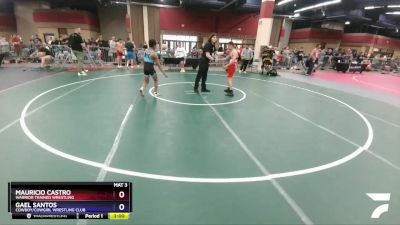 106 lbs Round 1 - Mauricio Castro, Warrior Trained Wrestling vs Gael Santos, Cowboy/Cowgirl Wrestling Club