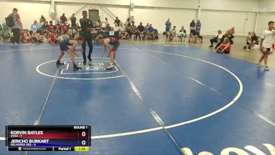 92 lbs Round 1 (8 Team) - Korvin Bayles, Utah vs Jericho Burkart, Oklahoma Red