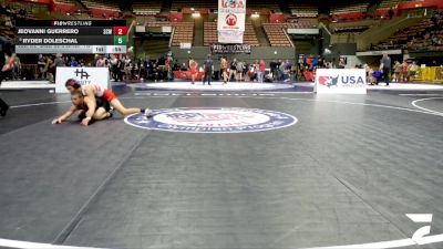 Cadet Boys Lower - 113 lbs Champ. Round 2 - Jeovanni Guerrero, Silver Creek WC vs Ryder Doleschal