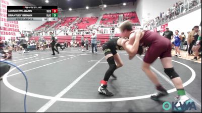 76 lbs Consolation - Jaxson Williams, Tecumseh Youth Wrestling vs Brantley Brown, Blackwell Wrestling Club
