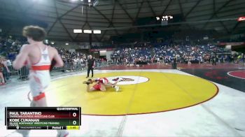 138 lbs Quarterfinal - Paul Tarantino, Takedown Express Wrestling Club vs Kobe Cunanan, Inland Northwest Wrestling Training Center