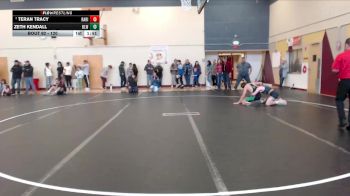 120 lbs Champ. Round 2 - Teran Tracy, Raft River vs Zeth Kendall, Blackfoot