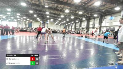 170 lbs Round Of 64 - Hunter Dietrich, Team Shutt King Penguin vs Jaden Simpson, Revival Pink