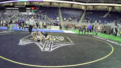 D2-132 lbs 7th Place Match - Aaron Wilson, Avondale HS vs Brady Steffes, Coopersville HS