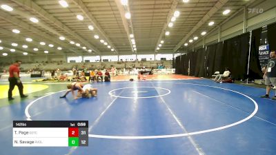 142 lbs Semifinal - Thunder Page, Team Gotcha vs Nolan Savage, Revival Pink