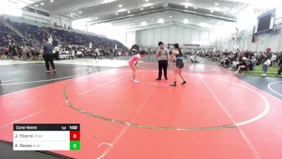 116 lbs Consolation - Jayden Ybarra, Team Jackrabbits vs Abigail Reyes, BlackCat WC