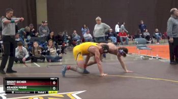 157 lbs Cons. Round 4 - Keagen Mabie, Manchester vs Brent Eicher, Defiance