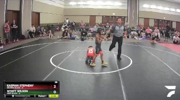 47 lbs Semis & 1st Wrestleback (8 Team) - Kaspian Stepheny, Belding Black vs Wyatt Wilson, Ares Black
