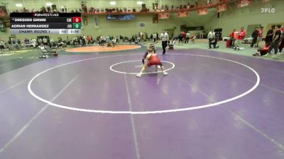 141 lbs Champ. Round 1 - Adrian Hernandez, Joliet Junior College vs Dresden Grimm, Coe