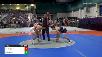 Match - Joseph Zargo, Nj vs Sam Hayes, Pa