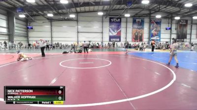 68 lbs Rd# 10- 4:00pm Saturday Final Pool - Nick Patterson, Scorpions vs Walker Hoffman, PA Blue