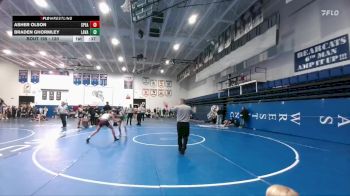 120 lbs Cons. Round 2 - Asher Olson, Spearfish vs Braden Ghormley, Lander Valley
