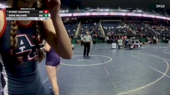 107 lbs Champ. Round 1 - Sofia Williams, North Henderson&nbsp; vs Sydney Halstead, Apex Friendship
